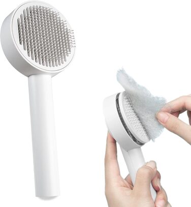 PiuPet® Самоочищуюча щітка для шерсті тварин | Щітка для котів та собак | Інструмент для видалення шерсті