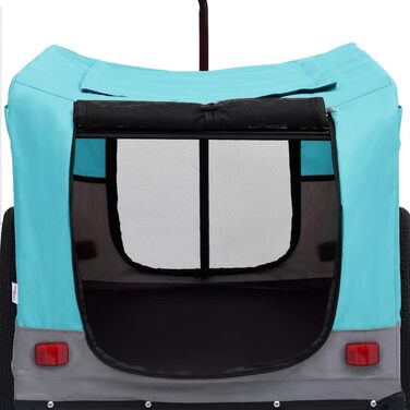 Причіп для собак на велосипеді 2в1 від vidaXL, блакитний