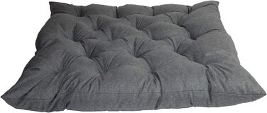 Ортопедичний лежак для собак Mayaadi-Home: лежанка-кішечка, матрац, корзина. Підходить для алергіків, легко миється. Сірий, розмір M (60x50 см)