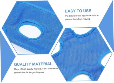 Гамак для грумінгу собак з машинкою для грумінгу та кусачками для нігтів. Практичний та безпечний гамак для догляду за домашніми тваринами. Колір: блакитний