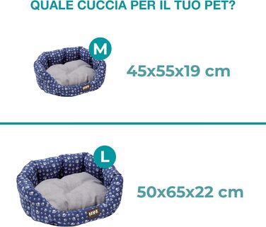 Кругле ліжко для собак та котів Baroni Hoe з м'якої тканини, 45x55 см, чорно-червоне з коронами