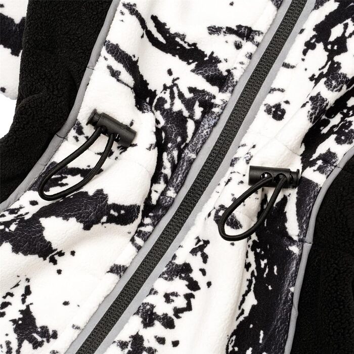 Теплий зимовий костюм для собак (S) - флісова куртка, теплий одяг для собак, теплий зимовий наряд, білий колір