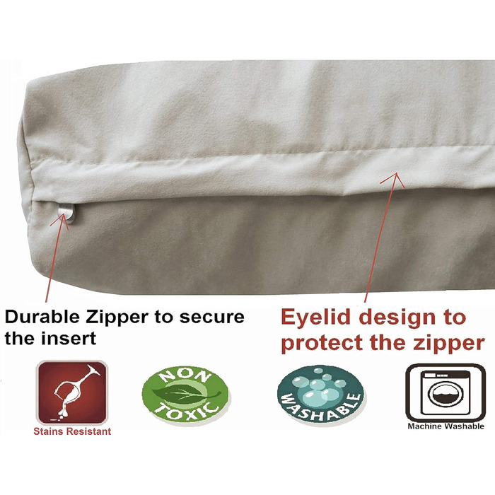 Ортопедичне ліжко для собак із меморі-піни dogbed4less, замша, водонепроникний чохол, з додатковою сумкою, для великих собак 107x71 см