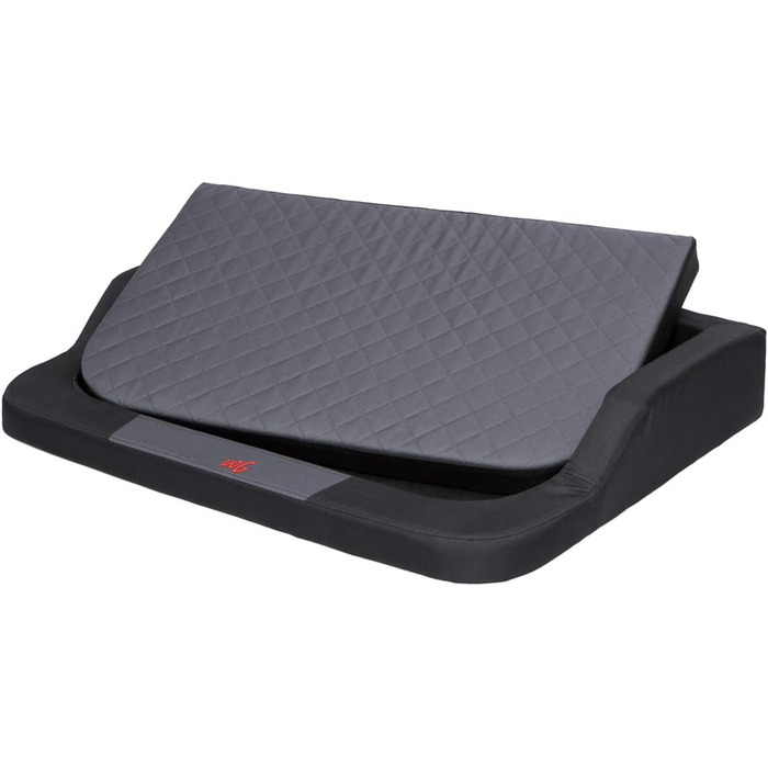 Ортопедичне ліжко для собак MEDICO Standard - чорне з сірим (L 75x50 см)