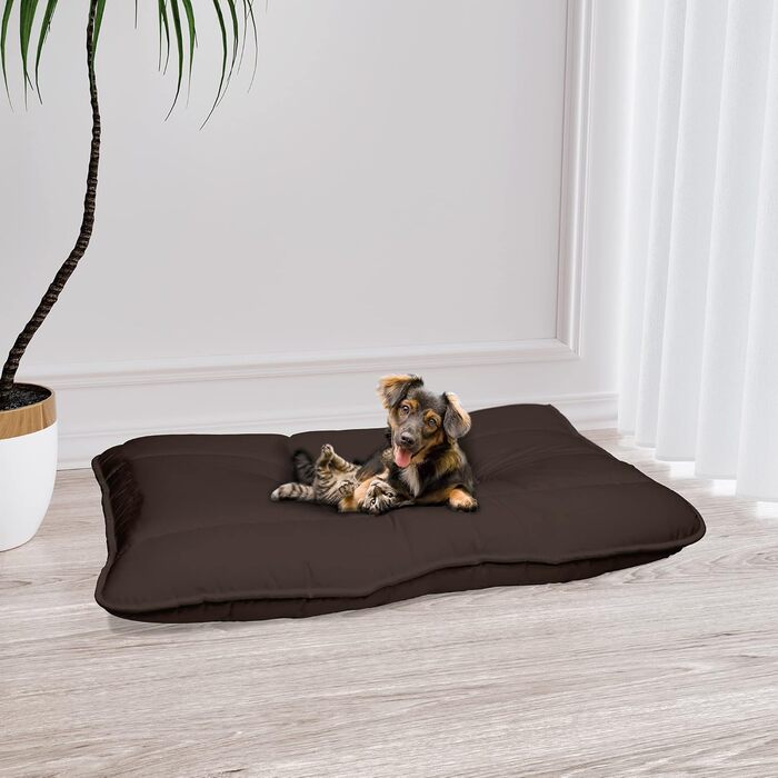 Елегантна подушка для собак Maxy, коричнева, 60x100 см