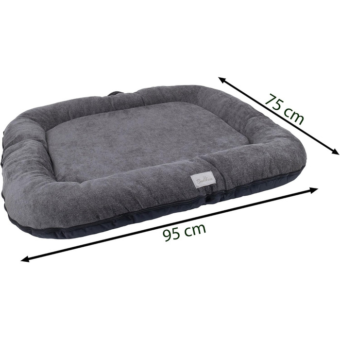 Водонепроникне лежанка для собак, лежанка-матрац з Codura | Для маленьких собак | Сірий колір, розмір L (95 x 75 см)