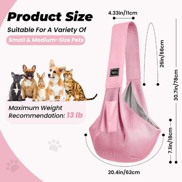 Сумка-переноска для собак та котів, рожева, для подорожей, для цуценят