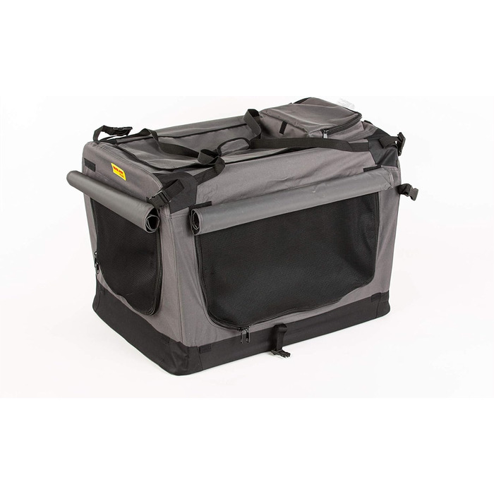 Транспортна переноска для собак та котів COOL PET сірого кольору, 102x69x80 см
