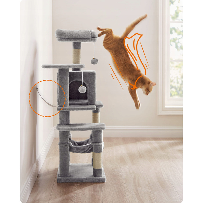 Низький когтеточка-ліжечко для котів Feandrea у вигляді вежі