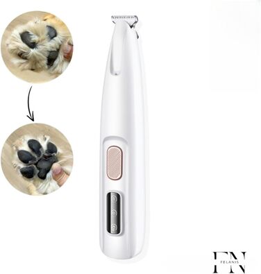 Машинка для стрижки кігтів PawTrim Pro - професійний догляд за лапами тварин. Бездротова, з LED-підсвічуванням, біла