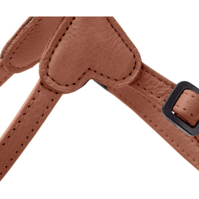 Нашийник для собак HUNTER SOHO MINI, колір: коричневий (cognac), з натуральної шкіри, м'який, не травмує шерсть, легкий, для маленьких собак та цуценят, Made in Germany, розмір XXS-XS/2