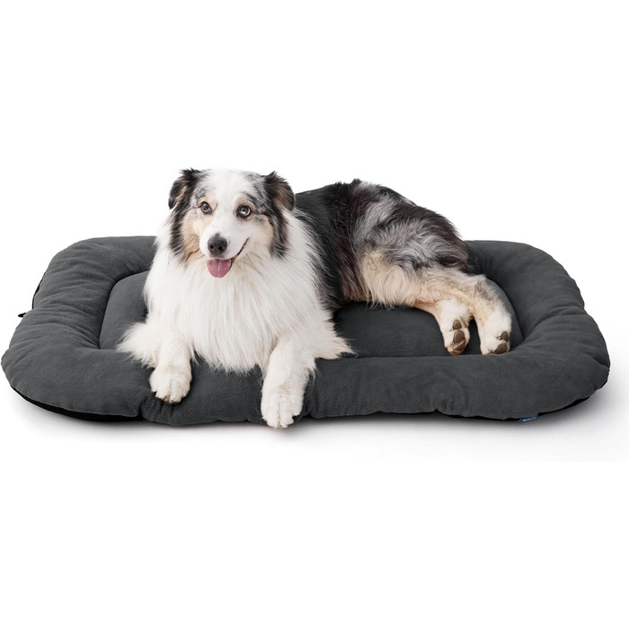 Килимок для собак BEDSURE: м'який та зручний лежак для великих собак, 89x56 см (120x74 см), антиковзаюча підкладка, темно-сірий