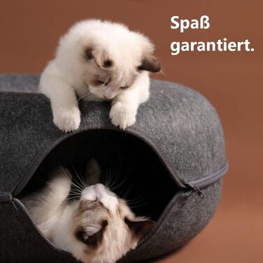 Кігтеточка-будиночок для котів з фетру, середній, темно-сірий | Будиночок, гніздо, іграшка для кота