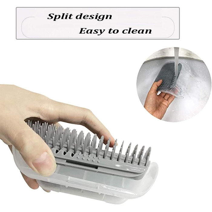 Гребінець для котів, самостійний грумінг, для довгошерстих та короткошерстих, іграшка-щітка, 2 шт.