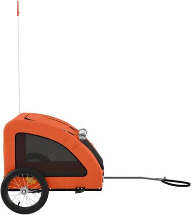 Трансформер для собак з металевим каркасом, Oxford-тканина, PVC-дах, вантажопідйомність до 45 кг, Оранжевий, Model93956