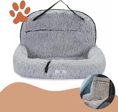 Ортопедичний автокрісло для собак Pfoten&Nasen® 2 в 1 (50x79x33 см, бежевий) для великих, середніх та маленьких собак