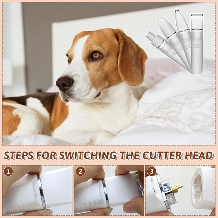 Професійний триммер для собак Paw Trim Pro 5-в-1: стрижка, шліфування кігтів, LED-підсвітка, лазерний цілик