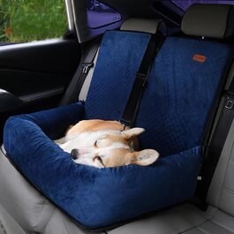 Автомобільний лежак для собак на заднє сидіння, рожевий (темно-синій)