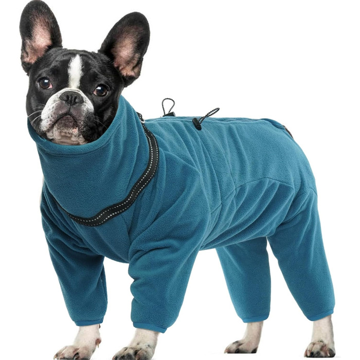 Теплий зимовий одяг для собак: пуховик, тепла куртка, піжама, комбінезон, одяг для собак S, M, L, великих, середніх, малих порід, зелений