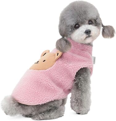 Теплий зимовий пуловер для собак маленьких порід (до 2.5 кг), зелений/рожевий (XL)