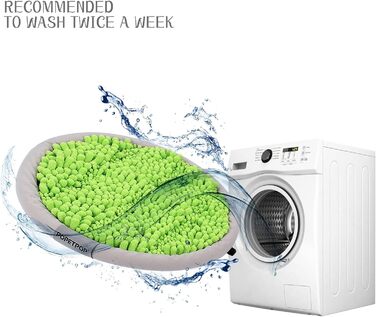 Schnüffelmatte для собак POPETPOP: миюча, з присосками, килимок для корму, великий/маленький, зелений (42 см)