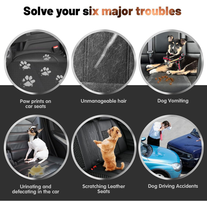 Захист для багажника автомобіля від бруду для собак AiQInu з боковинами та захистом краю завантаження, універсальний килимок для багажника автомобіля для собак, водонепроникний, неслизький, стійкий до подряпин, підходить для автомобілів, універсалів, міні