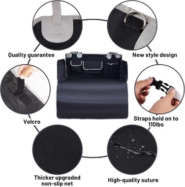 Захист для багажника авто для собак, SUV, чорний килимок, вологостійкий, універсальний, 205x115 см