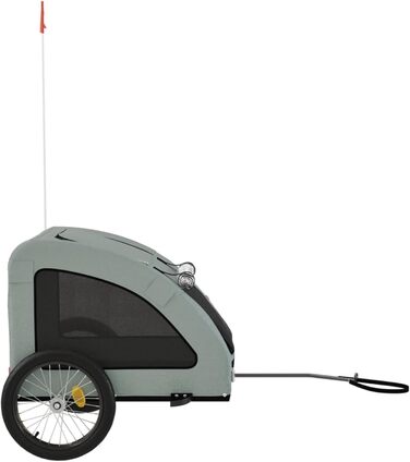 Причіп для велосипеда для собак Сірий Oxford, модель 93965