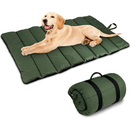 Водонепроникний килимок для собак Lohofrnny 110x68 см, товстий, м'який, з можливістю прання, для подорожей, кемпінгу та відпочинку на природі (оливковий)