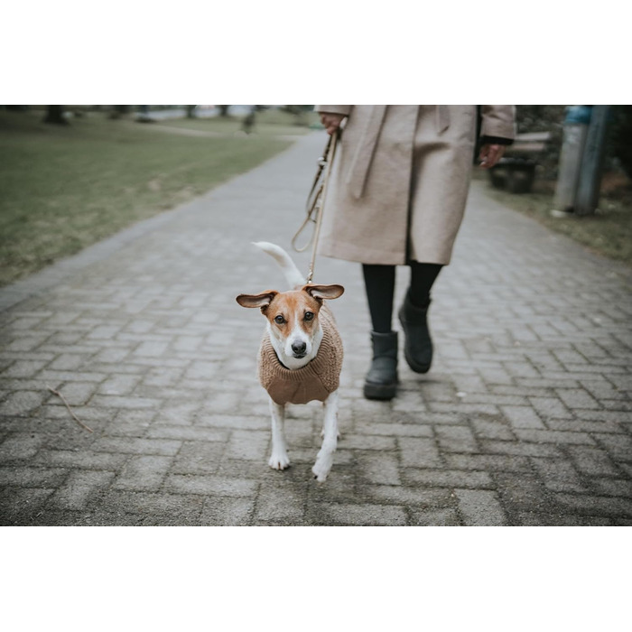 Теплий пуловер для собак HUNTER Malmö, бежевий, в'язаний, розмір 35