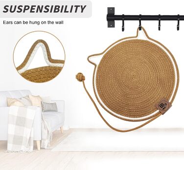 Килимок для котів з кулькою, іграшковий килимок-іграшка для котів, 43 см