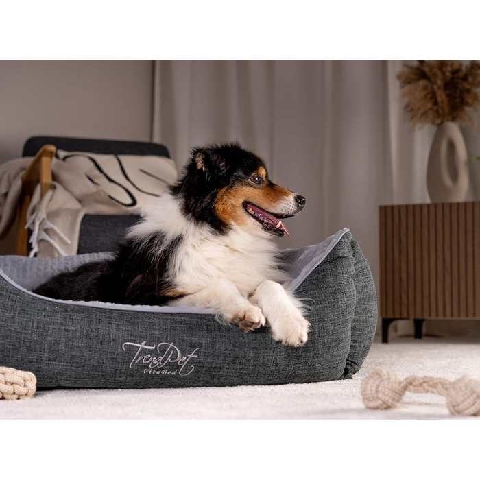 TrendPet VitaBed - ортопедичне собаче ліжко преміум-класу з матрацом з Memory Foam 5 см (100x90 см)