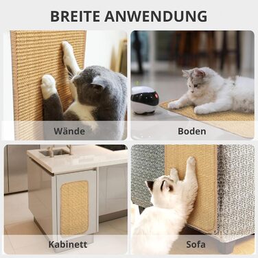 Килимок для котів з сизалю 2 шт., 50x25 см - захист від подряпин меблів