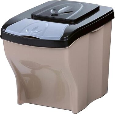 Контейнер для сухого корму Sicignano для собак та котів, 20 л, 10 кг, з кришкою, гігієнічний, компактний, стекується