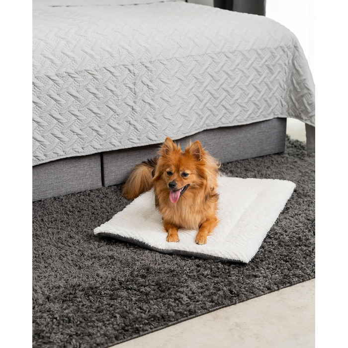 Килимок-підстилка Lionto для собак та котів, зігріваючий, 75x55 см, сірий