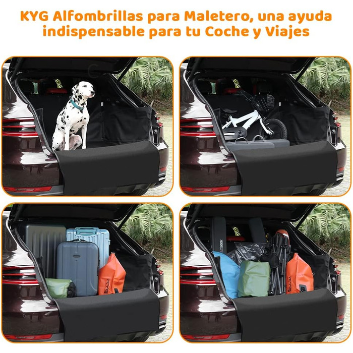 Захисна накидка для багажника KYG Universelle, нейлон, вологостійка, 184x103 см. Захист від шерсті, бруду, рідин для тварин (собак, котів)
