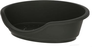 Кербл Pet Dreamer: Лежанка для тварин, чорна, з переробленого пластику, стабільна, високий борт, Made in Italy (95x70x29 см)