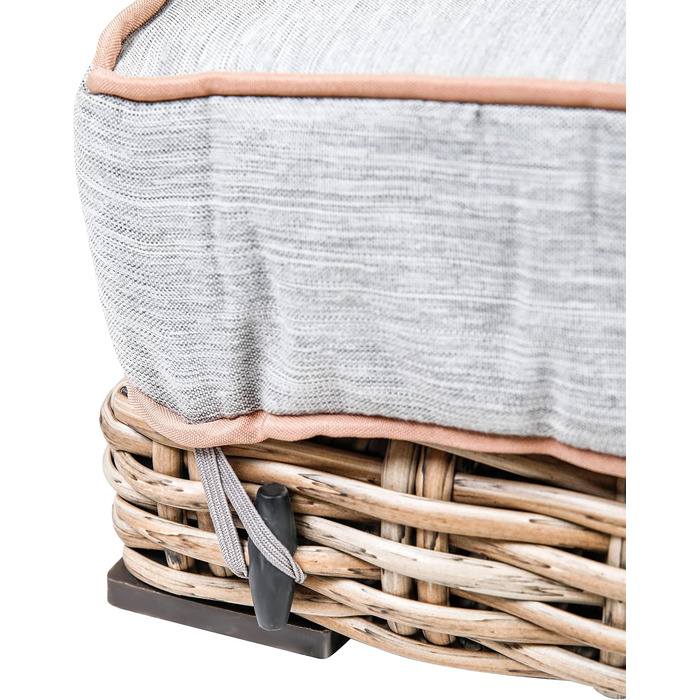 greemotion Лежанка для собак з поліротангу з подушкою, 95 x 15 x 65 см, розміри подушки 95 x 15 x 8 см