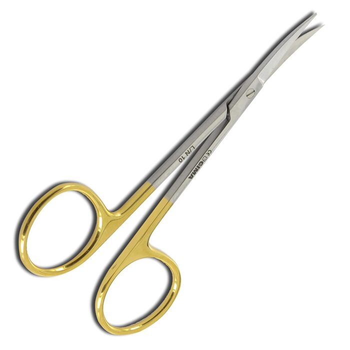 Ножиці хірургічні Gima Iris, вигнуті, 11,5 см, з міцними кінчиками, для високої точності