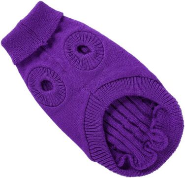 Пов'язка на голову для собак POPETPOP з акрилових волокон, тепла, для зими, миється, багаторазова (S, фіолетовий)