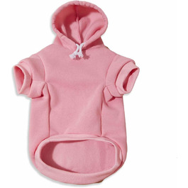 Теплий флісовий худі Monkimau для собак: XS-XXXL, 10 кольорів (рожевий)
