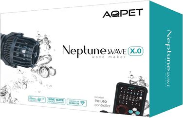 AQPET Neptune Wave помпа для циркуляції води з магнітним кріпленням, для морського акваріума, 4000 л/год, чорна