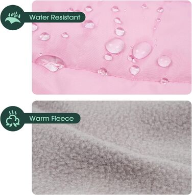 Водонепроникна та вітронепроникна куртка для собак Kuoser, теплий зимовий халат для великих собак, рожева XL