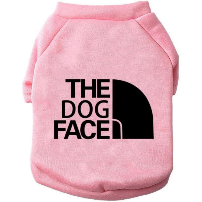 Світшот для собак Outdoor з принтом морди - теплий пуловер для маленьких та середніх собак (Чихуахуа, Бульдог) - розмір 4, XXL