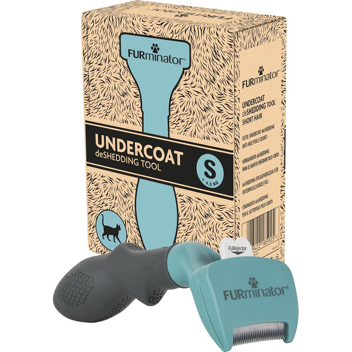 FURminator для котів S - знімач підшерстка, щітка для котів, видалення підшерстка, для короткошерстих котів