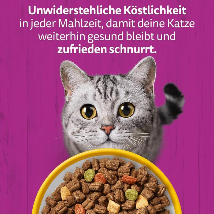 Сухий корм для дорослих котів Whiskas з куркою, 3.8 кг (набір з 5 пачок по 800 г)