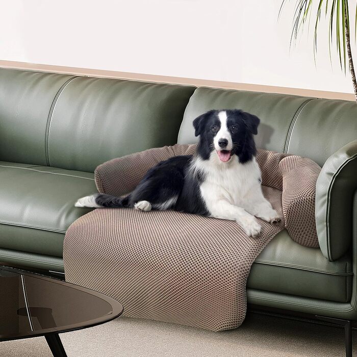 Килимок для собак Johnear: м'яке ліжко-подушка для захисту дивану, великий, середній, маленький, 110x105x15 см, бежевий