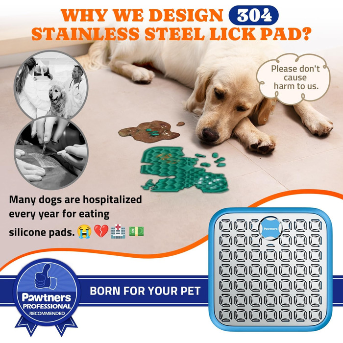 Лежак-іграшка для собак великих порід з годівницею, блакитний. Зменшує нудьгу та тривогу, сповільнює годування. З лопаткою та щіткою.