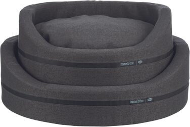 Крісло-лежанка для собак TRIXIE CityStyle, 80x65 см, темно-зелене - овальне ліжко для середніх собак, зручне та миється, 37733