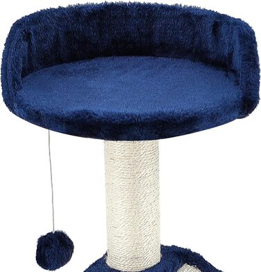 Дерев'яний кігтечка для котів Beltom® Kratzbaum, 54 см, блакитний